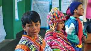 Peru Wide Awakening Adventures - children with The Wide Awakening